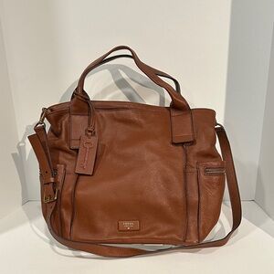 Fossil Leather Handbag
